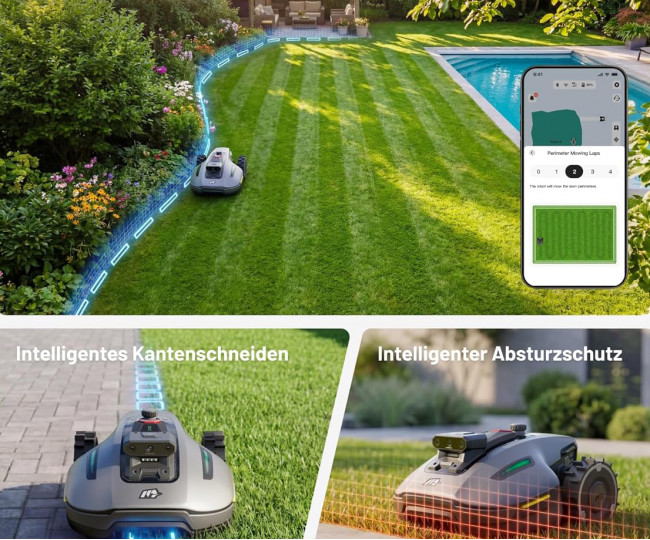 Робот-газонокосилка MAMMOTION YUKA Mini 2 500 с модулем 4G